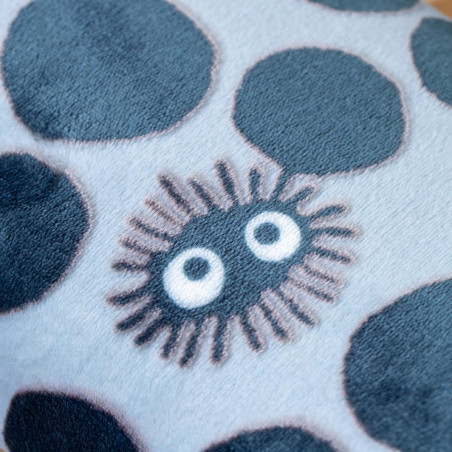 Opalised block cushion Soot Sprite silhouette  - My Neighbor Totoro