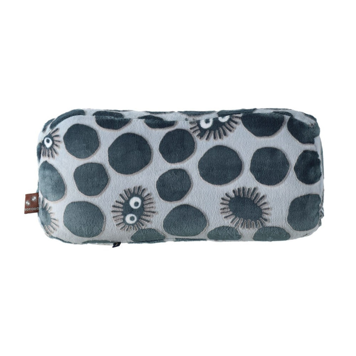 Coussin brique moiré Noiraude silhouette   - Mon Voisin Totoro