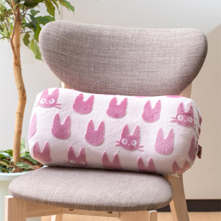 Coussin brique moiré Jiji silhouette   - Kiki la petite sorcière
