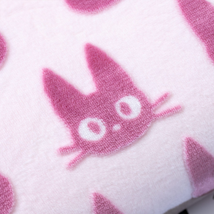 Coussin brique moiré Jiji silhouette   - Kiki la petite sorcière