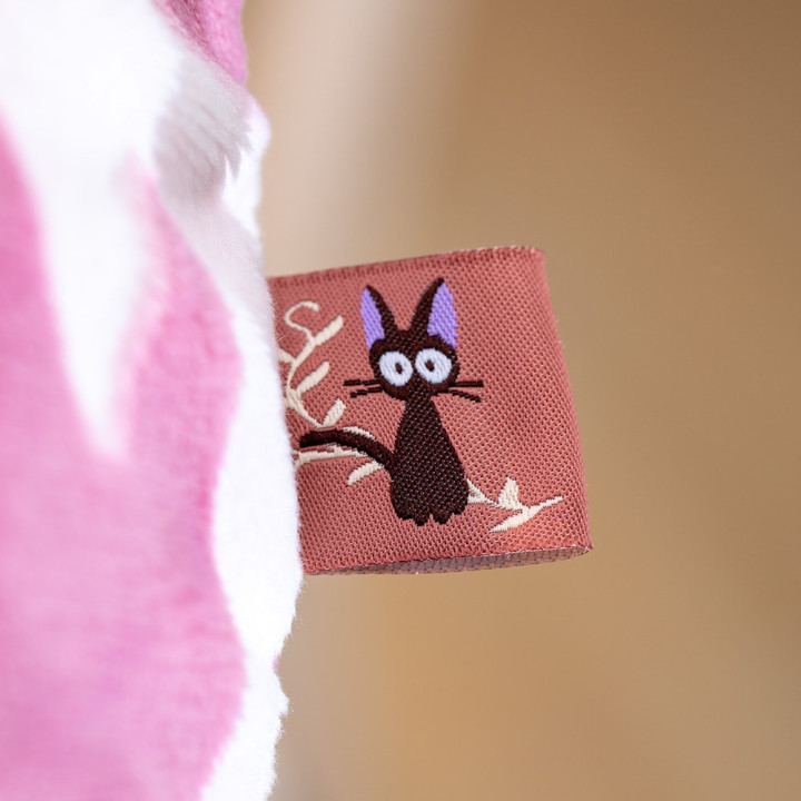 Coussin brique moiré Jiji silhouette   - Kiki la petite sorcière