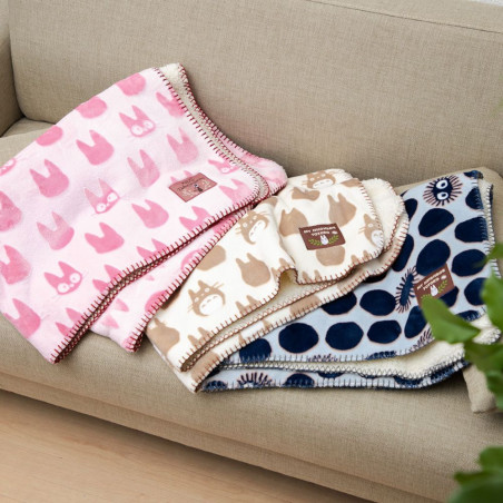 Couverture moirée Noiraude silhouette 70x100 cm - Mon Voisin Totoro