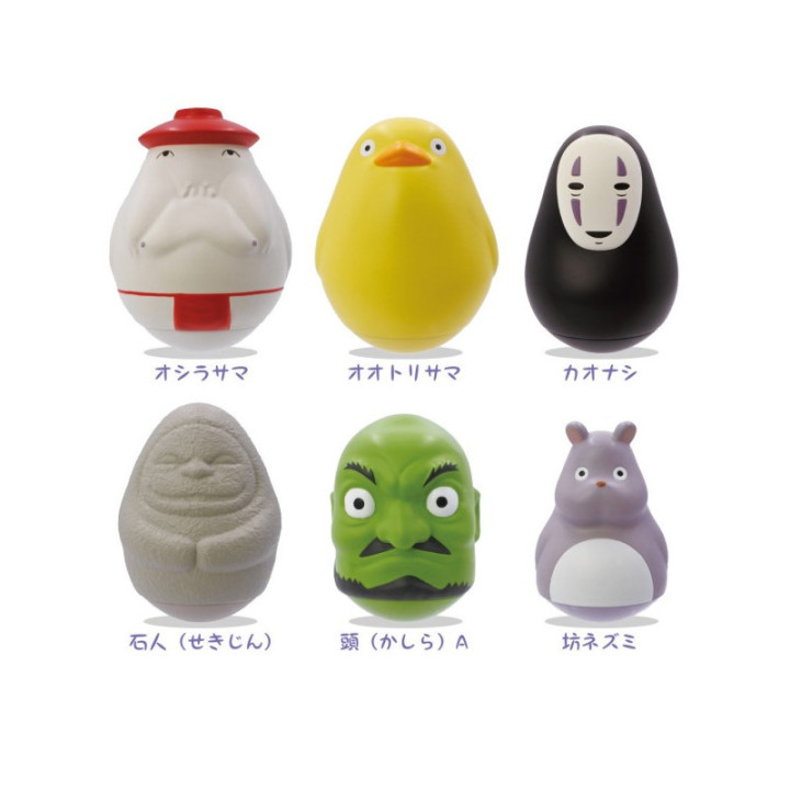 Pose Collect Assort. de 6 Figurines Roly-poly - Le Voyage de Chihiro