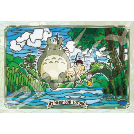Puzzle Vitrail 300P Totoro Pêche - Mon Voisin Totoro