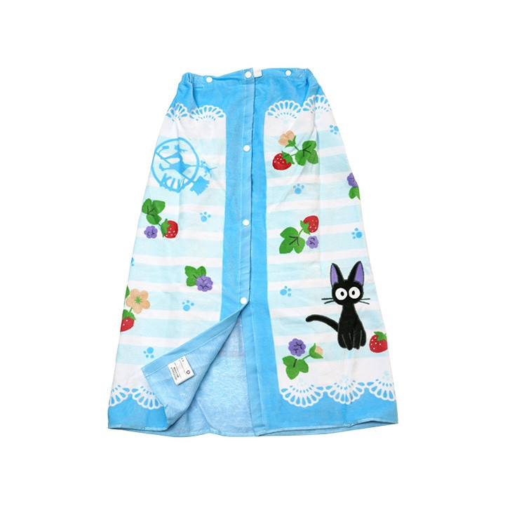Serviette de plage Fraises 80 x 110 cm - Kiki La Petite Sorcière