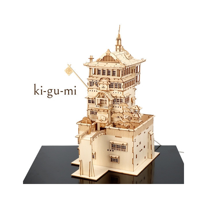 Maquette en bois Kigumi Aburaya - Le Voyage de Chihiro