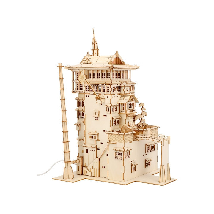 Maquette en bois Kigumi Aburaya - Le Voyage de Chihiro