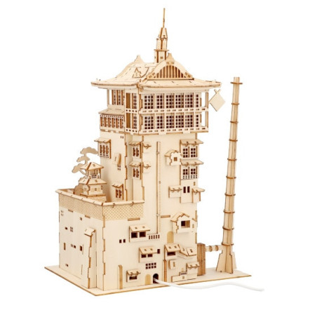 Maquette en bois Kigumi Aburaya - Le Voyage de Chihiro