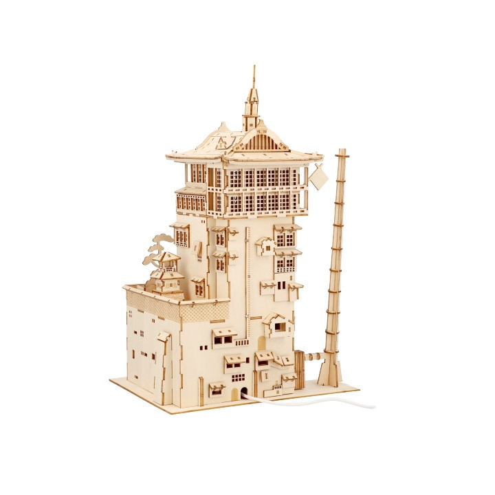 Maquette en bois Kigumi Aburaya - Le Voyage de Chihiro