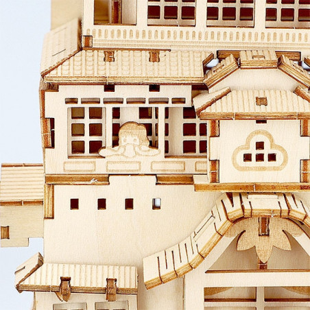Maquette en bois Kigumi Aburaya - Le Voyage de Chihiro