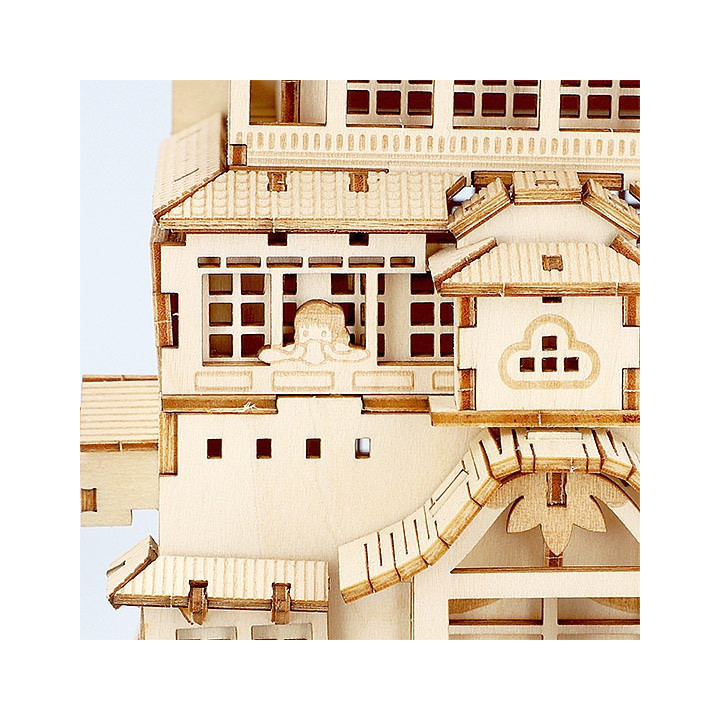Maquette en bois Kigumi Aburaya - Le Voyage de Chihiro