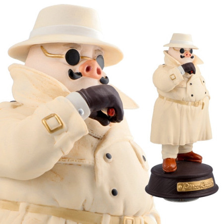 Boîte à Musique Marco dans son imperméable - Porco Rosso