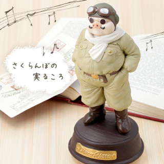 Boîte à Musique Marco dans sa tenue d’aviateur - Porco Rosso