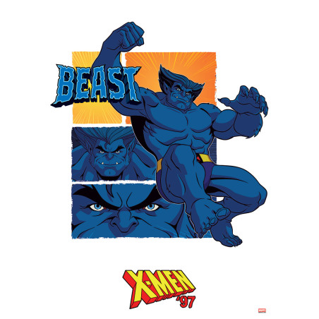 Tableau X-Men 97 Beast 35 x 50cm