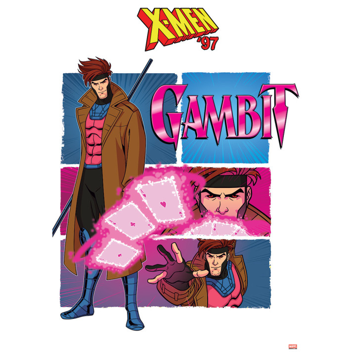 Tableau X-Men 97 Gambit 35 x 50cm