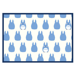 Plaid Silhouette Totoro Bleu 70x100 cm - Mon Voisin Totoro