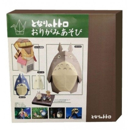 Set Origami Totoro devant la maison - Mon Voisin Totoro