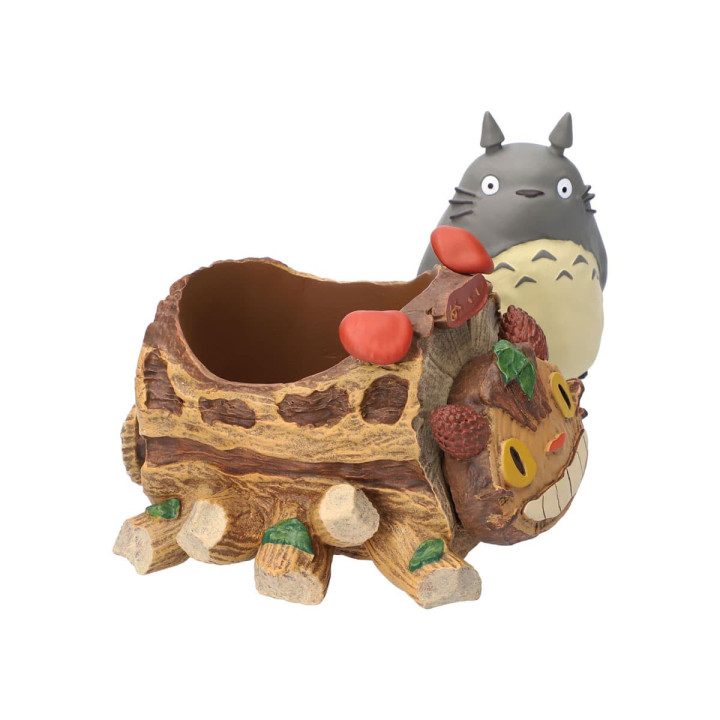 Planter Totoro Gris & wagon Chatbus - Mon Voisin Totoro