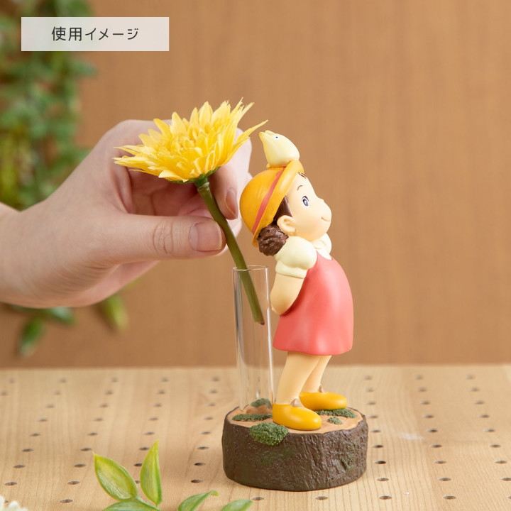 Statue Soliflore Mei & Totoro Blanc - Mon Voisin Totoro