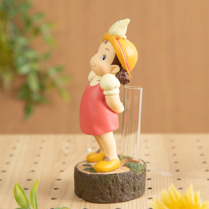 Statue Soliflore Mei & Totoro Blanc - Mon Voisin Totoro