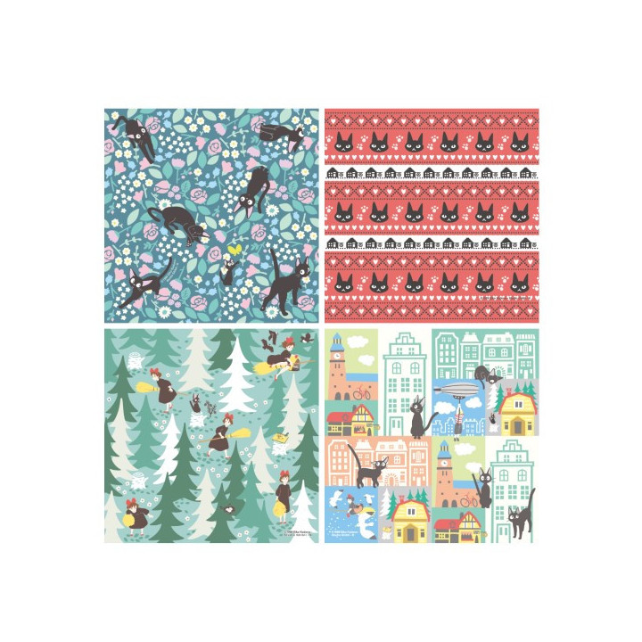 Papier Chiyogami 2024 - Kiki la petite sorcière