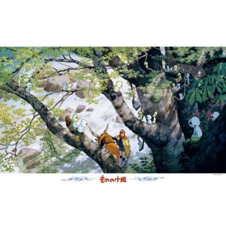 Puzzle 1000P Forêt des Kodamas - Princesse Mononoké