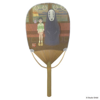 Éventail Bambou Chihiro & No Face dans le train - Le Voyage de Chihir