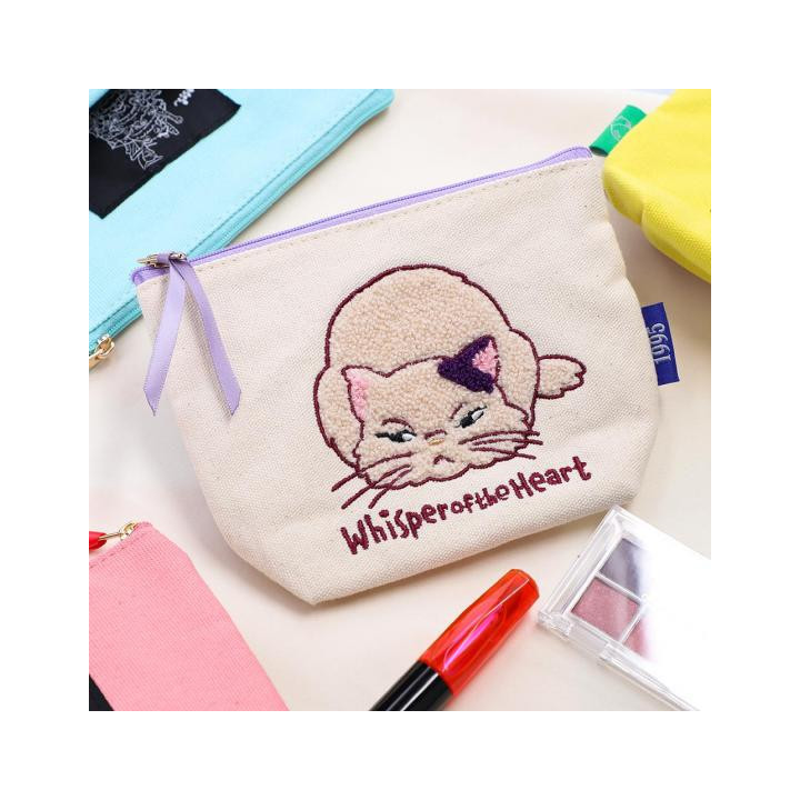 Trousse brodée Muta - Si tu tends l'oreille