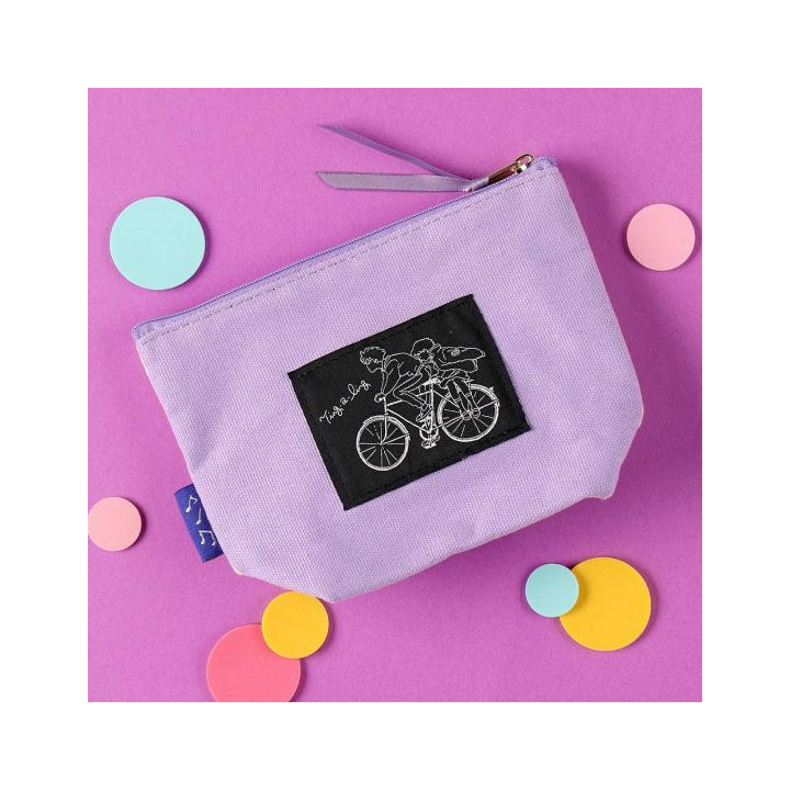 Trousse brodée Muta - Si tu tends l'oreille