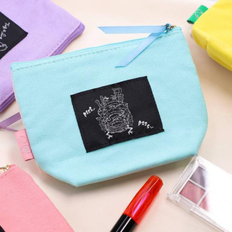 Trousse brodée Calicifer - Le Château ambulant