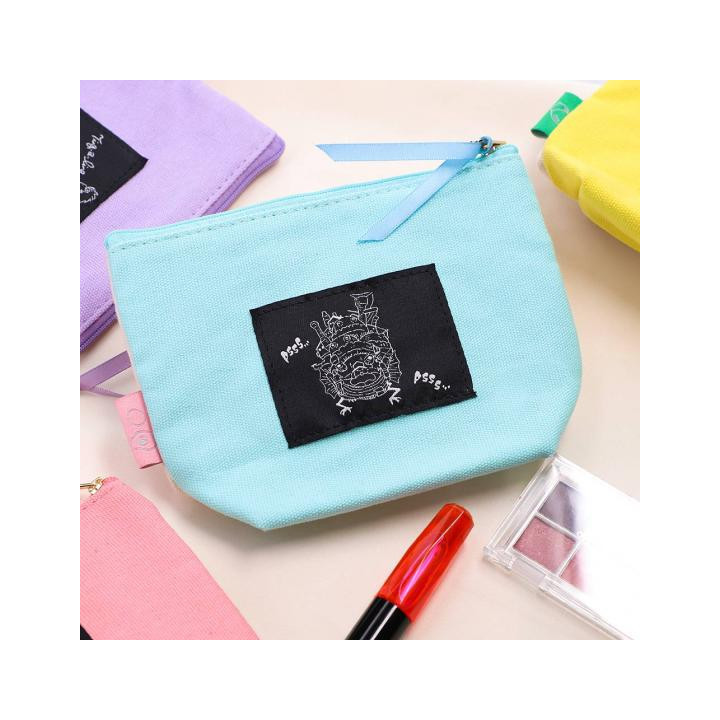 Trousse brodée Calicifer - Le Château ambulant