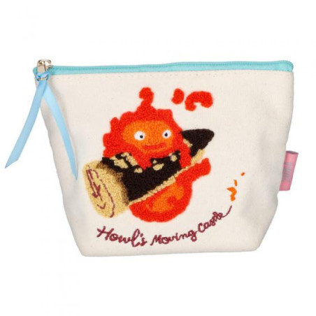 Trousse brodée Calicifer - Le Château ambulant