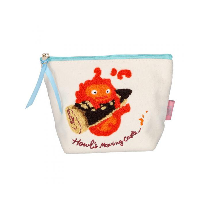 Trousse brodée Calicifer - Le Château ambulant