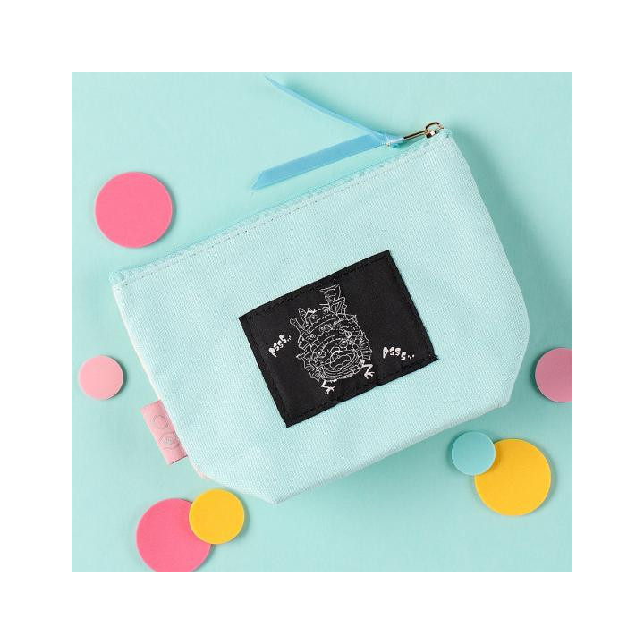 Trousse brodée Calicifer - Le Château ambulant