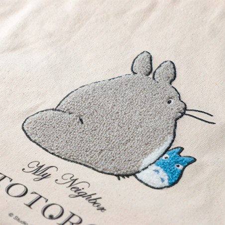 Tote bag brodé Totoro s'en va - Mon Voisin Totoro