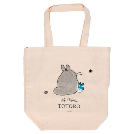 Tote bag brodé Totoro s'en va - Mon Voisin Totoro