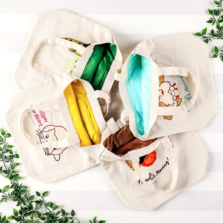 Tote bag Brodé Calcifer - Le Château ambulant