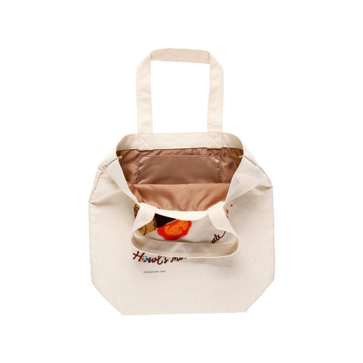 Tote bag Brodé Calcifer - Le Château ambulant