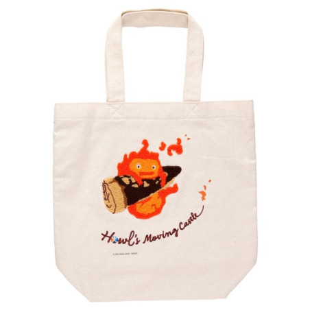 Tote bag Brodé Calcifer - Le Château ambulant