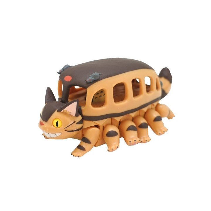 Pull Back Figurine Catbus with Tororo inside - My Neighbor Totoro