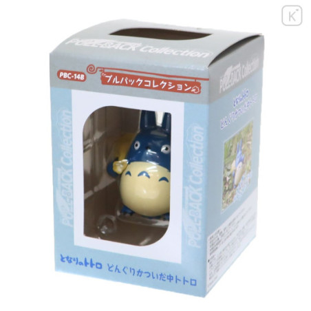 Pull Back Figurine Middle Totoro & acorn - My Neighbor Totoro