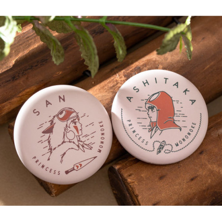 Collection de badges vintage 10 PCS - Princesse Mononoké