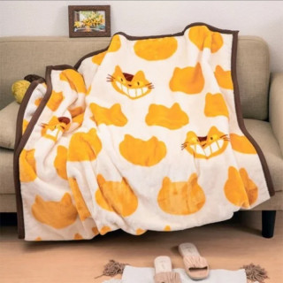Grande couverture Chatbus silhouette 200x140 cm - Mon Voisin Totoro