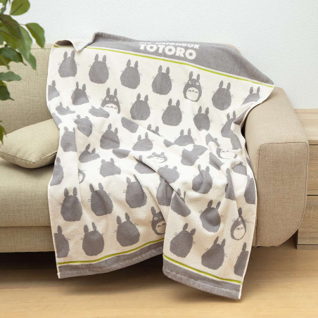 Plaid Silhouette Totoro Gris 85x115 cm - Mon Voisin Totoro