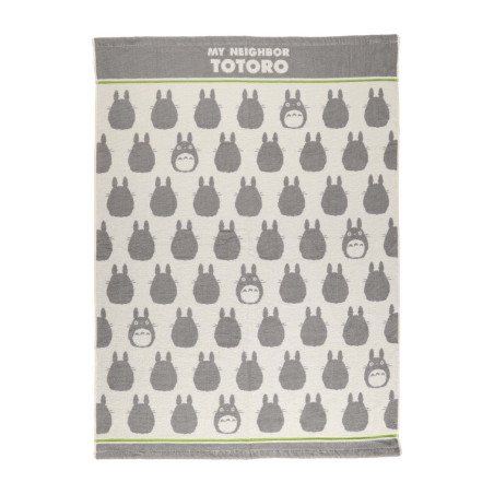 Plaid Silhouette Totoro Gris 85x115 cm - Mon Voisin Totoro