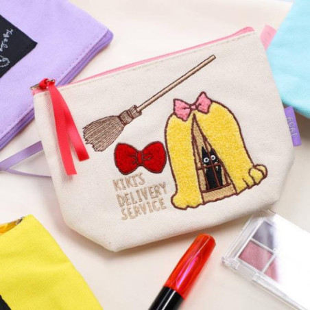 Trousse brodée Jiji en cage - Kiki la petite sorcière