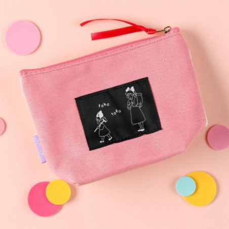 Trousse brodée Jiji en cage - Kiki la petite sorcière