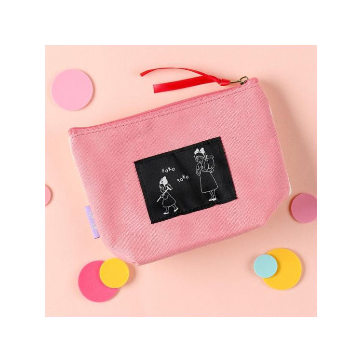Trousse brodée Jiji en cage - Kiki la petite sorcière