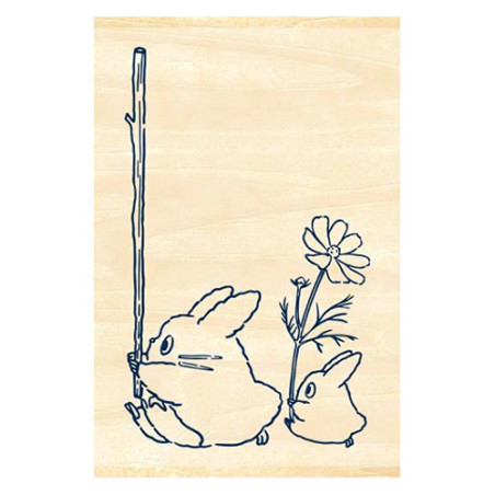 Tampons en bois Totoro Bleu & Blanc - Mon Voisin Totoro