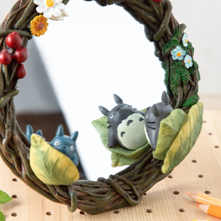 Miroir Totoro Guirlande de fleurs- Mon Voisin Totoro